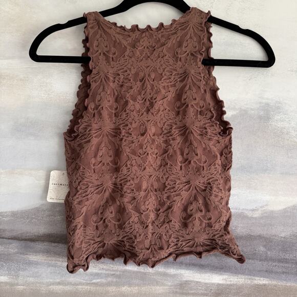 Free People Intimately Here For You Cropped Tank Hickory - Large - Picture 4 of 7